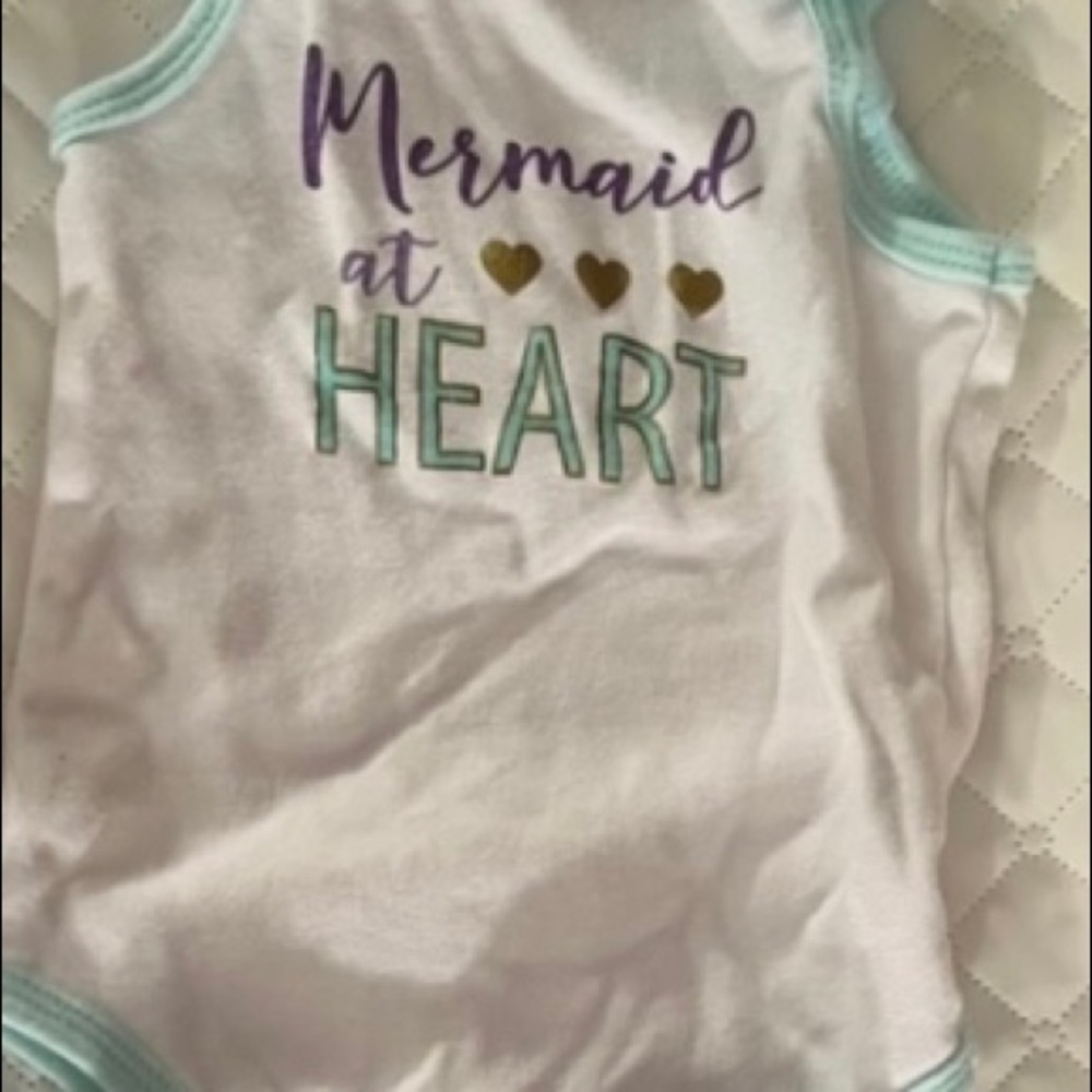 Mermaid at heart baby girl outfit